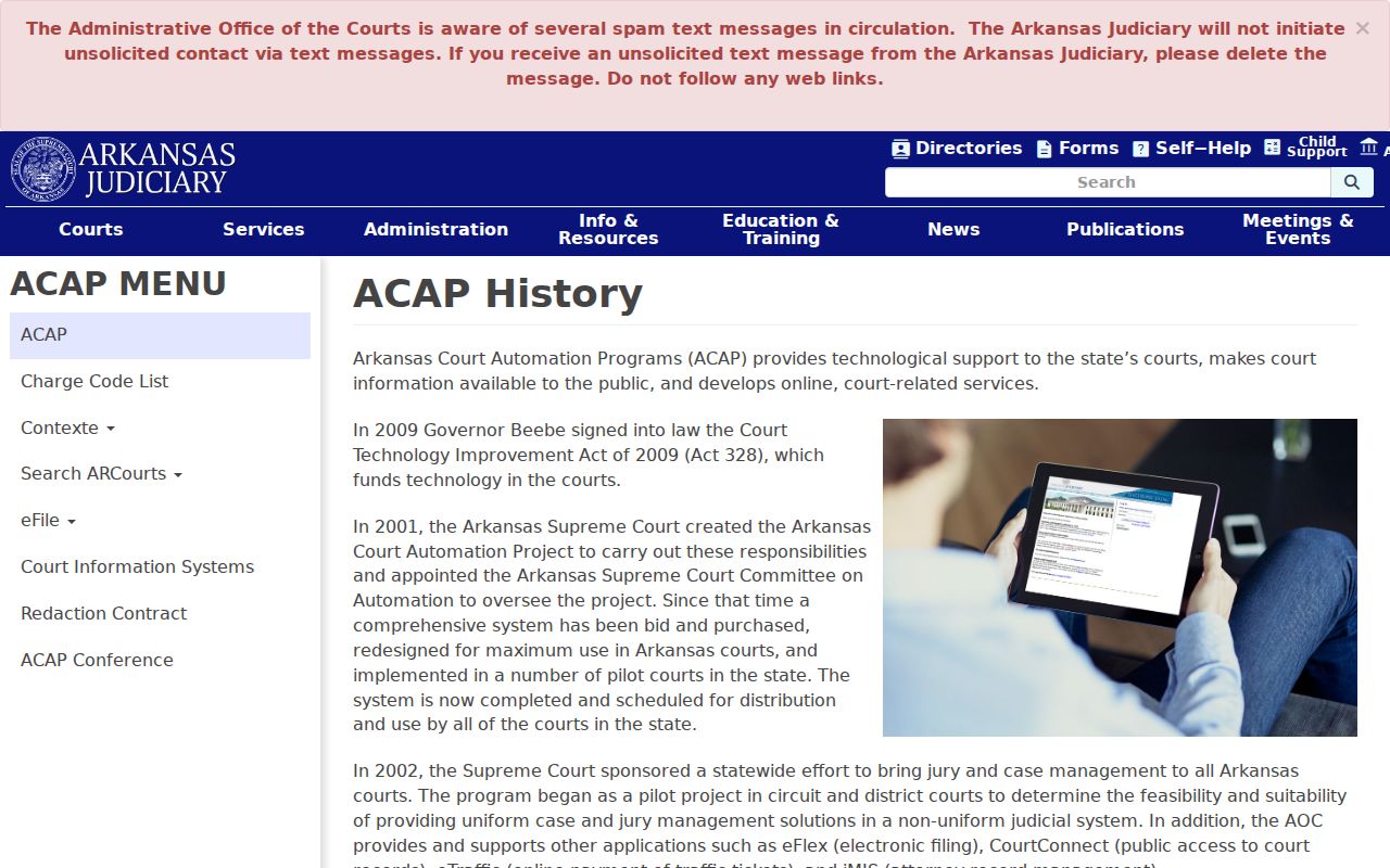 Brookland court docket and Arkansas court automation information