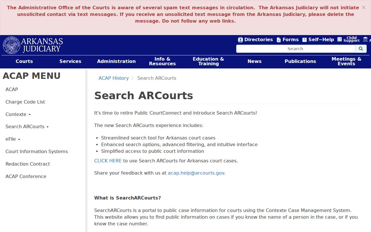 Craighead County case search and Search ARCourts guidance