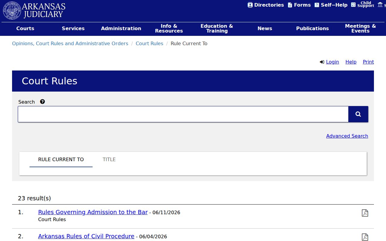 Craighead County civil docket rules under Arkansas civil procedure