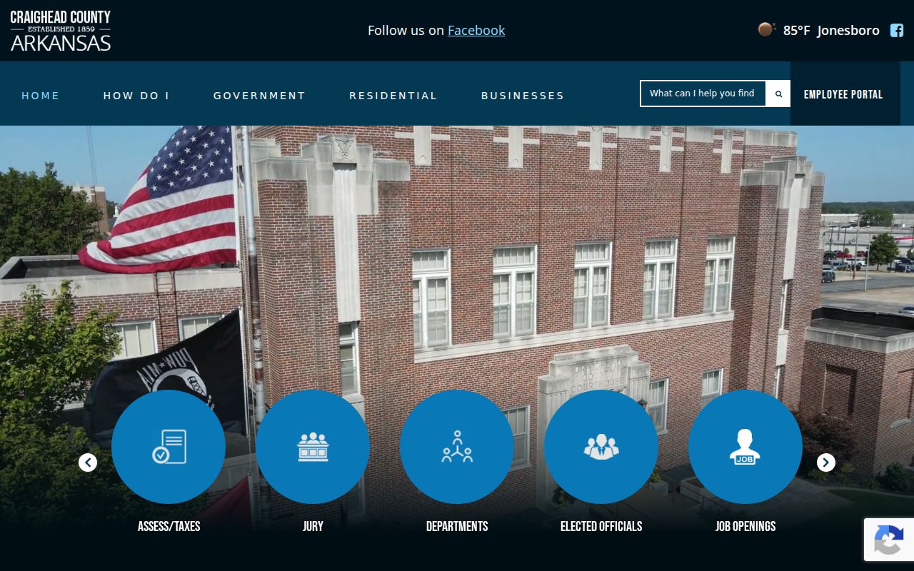 Craighead County court docket official county access page