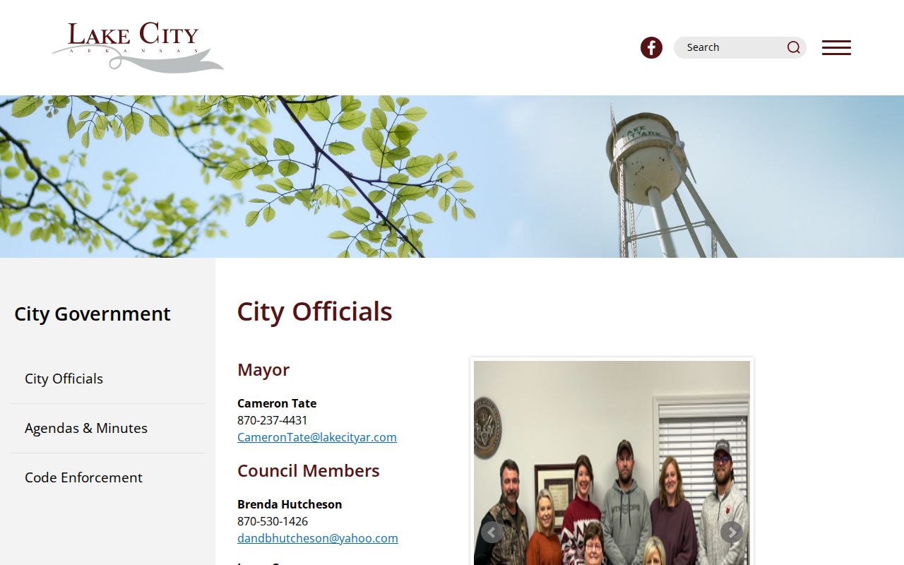 Lake City court docket and current city officials information